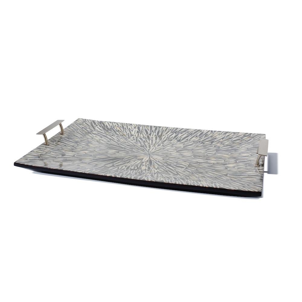 Gray Almendro Serving Tray