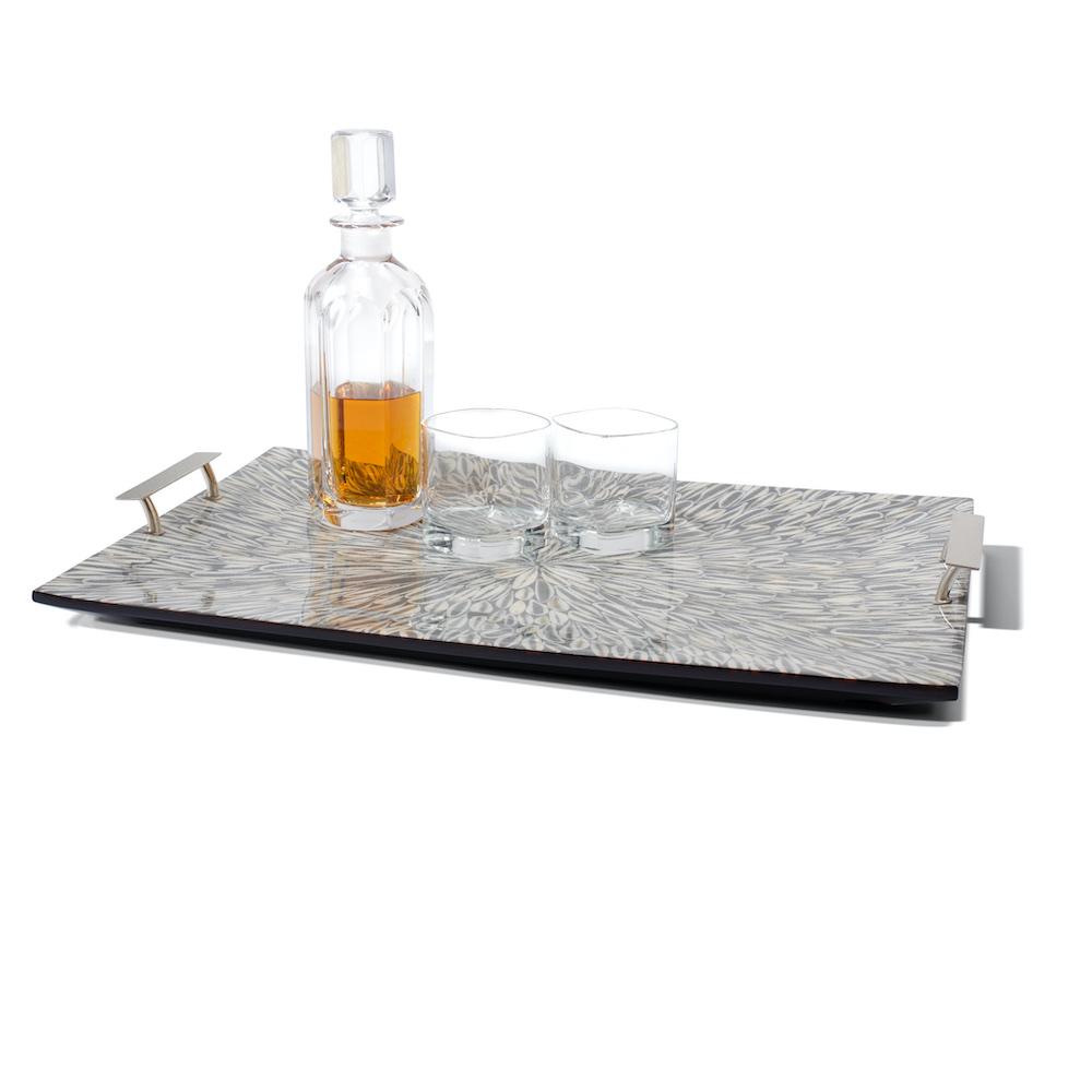 Gray Almendro Serving Tray