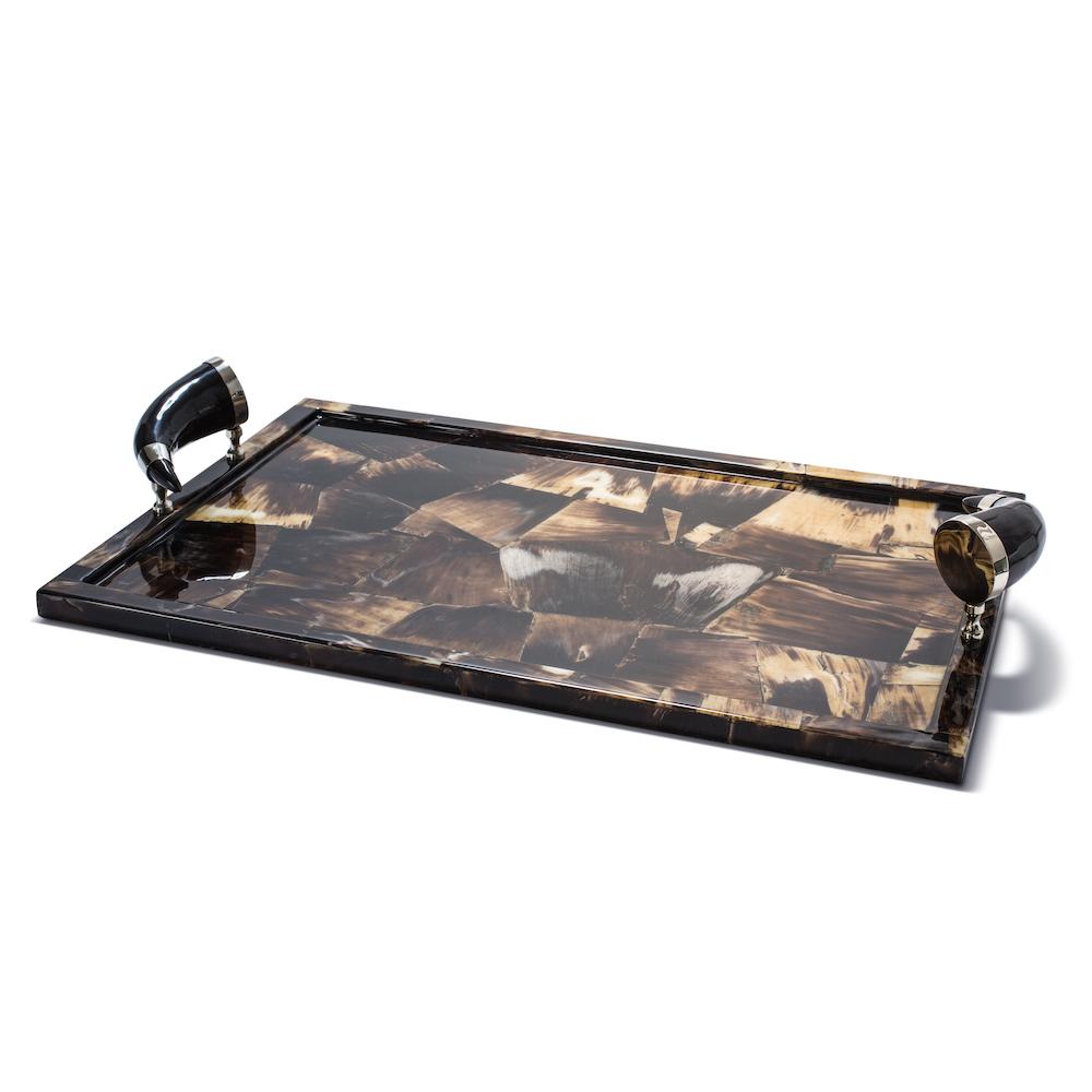 Horn Veneer Serving Tray