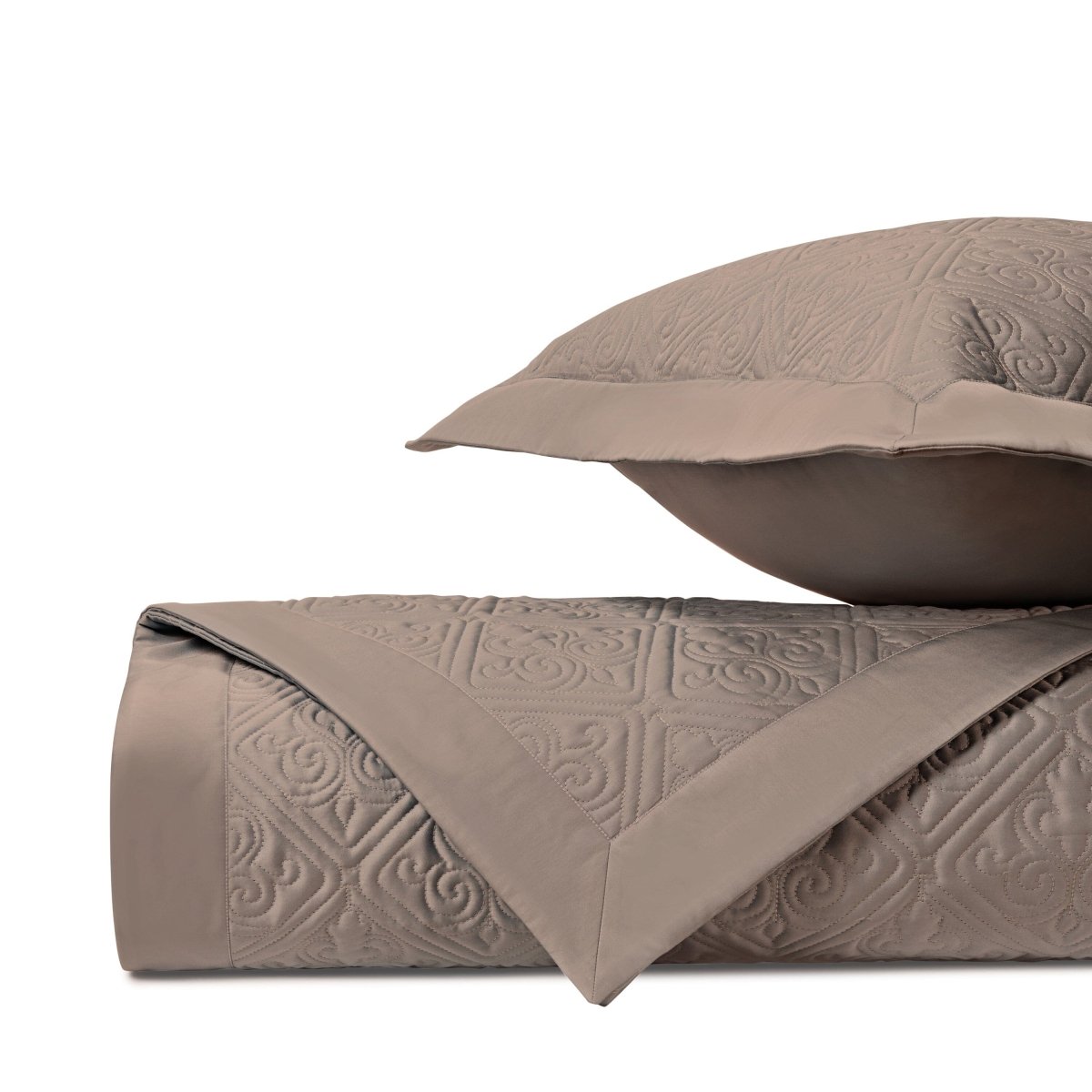 Laurel Quilted Mist Gray by Home Treasures