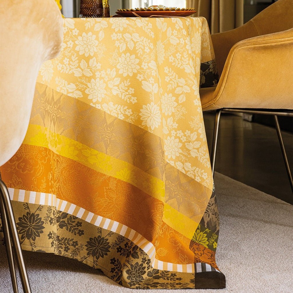 Gipsy Yellow Tablecloth By Le Jacquard Francais