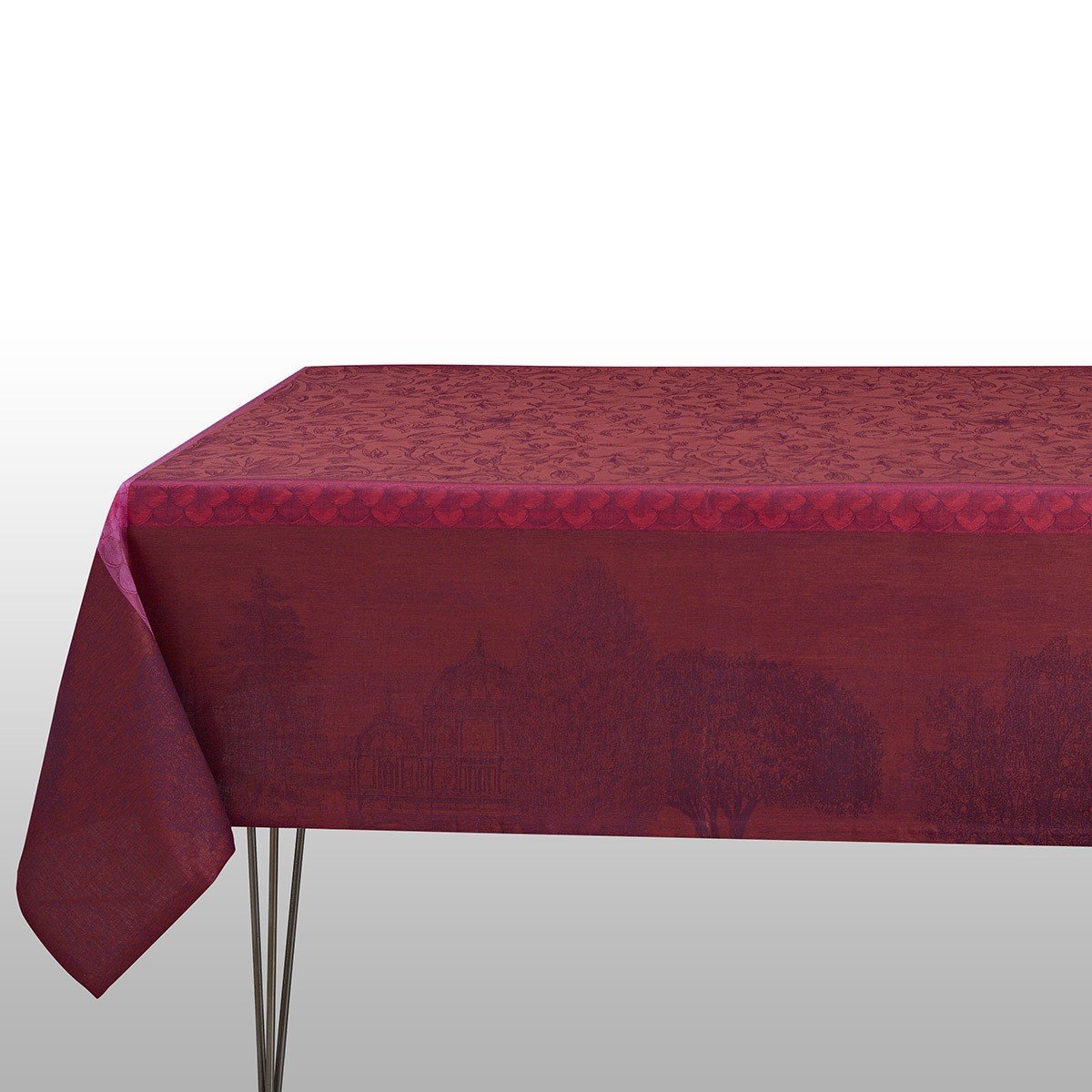 Symphonie Baroque Maroon Table Linens