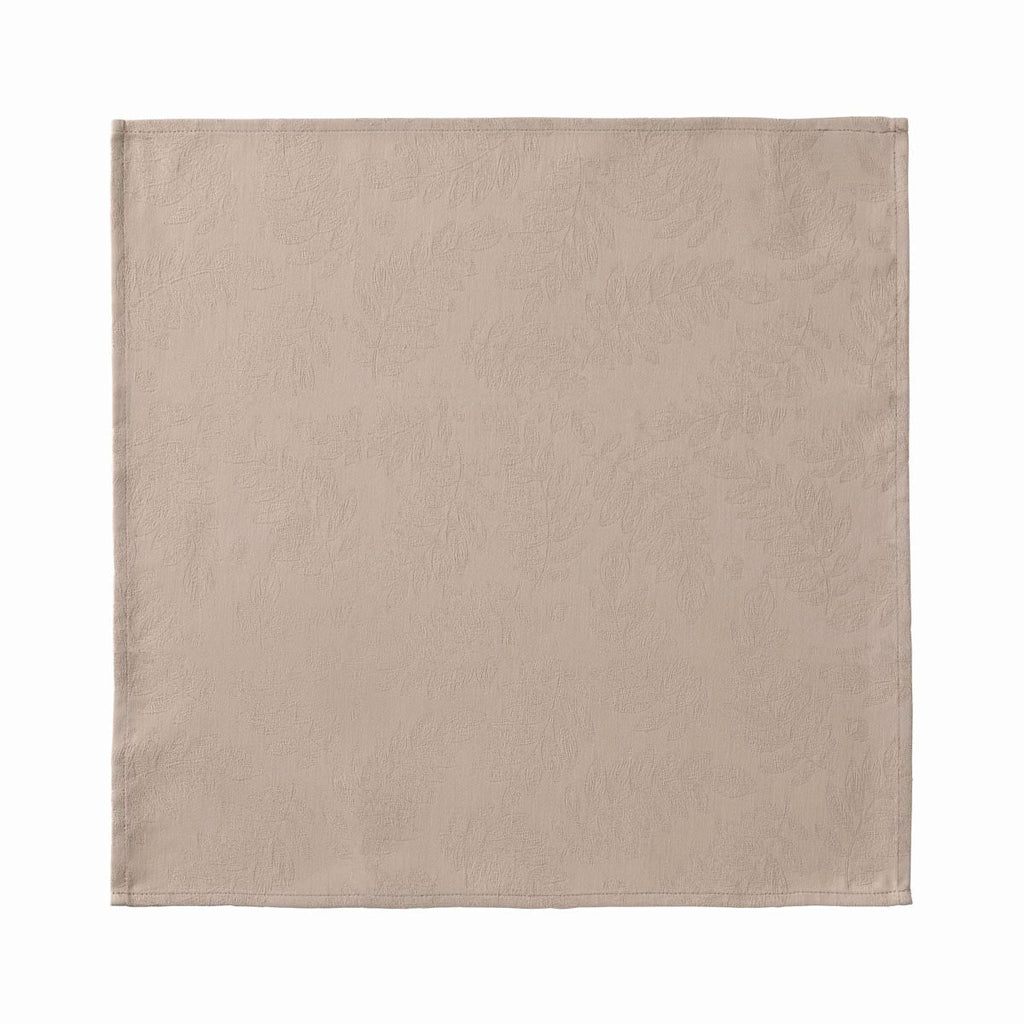 Vegetal Mood Beige Napkin By Le Jacquard Francais