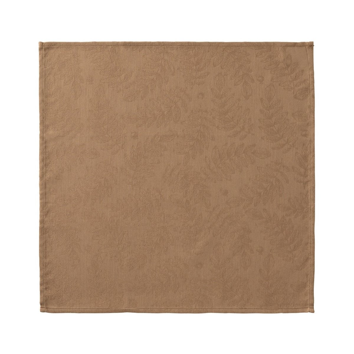 Vegetal Mood Brown Napkin By Le Jacquard Francais