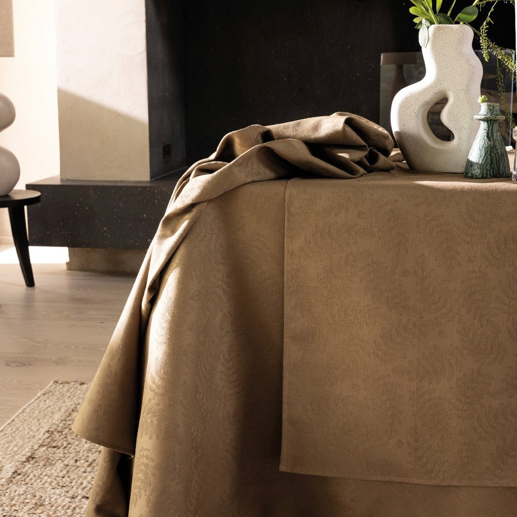 Vegetal Mood Green Tablecloth By Le Jacquard Francais