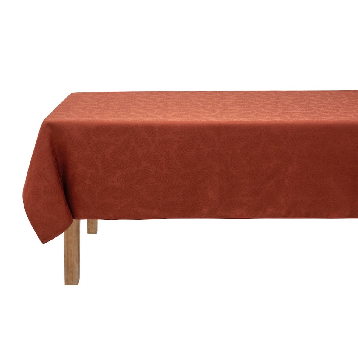 Vegetal Mood Red Tablecloth By Le Jacquard Francais
