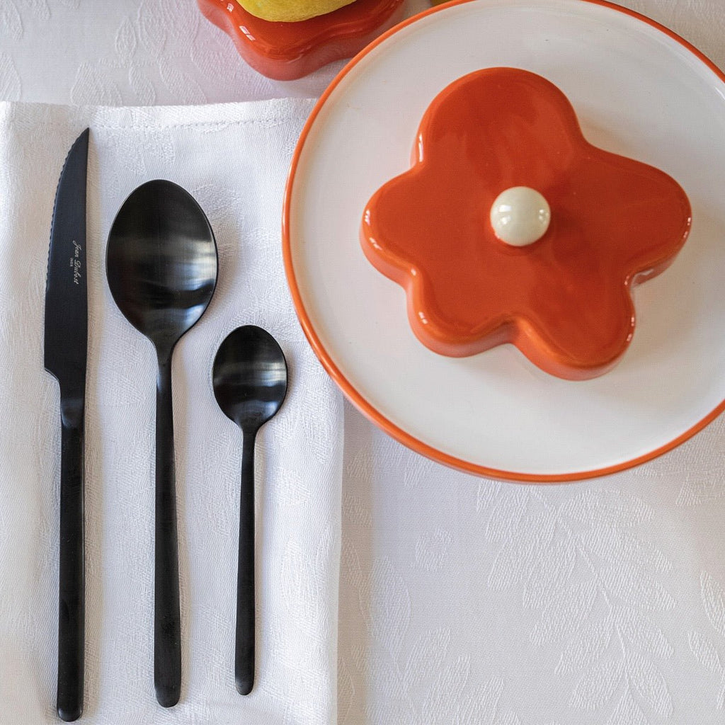 Vegetal Mood White Napkin By Le Jacquard Francais