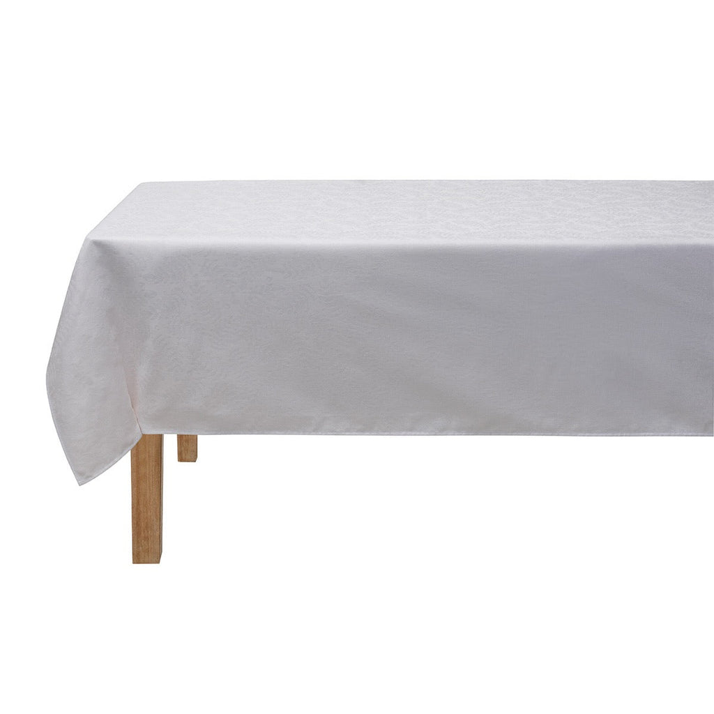 Vegetal Mood White Tablecloth By Le Jacquard Francais