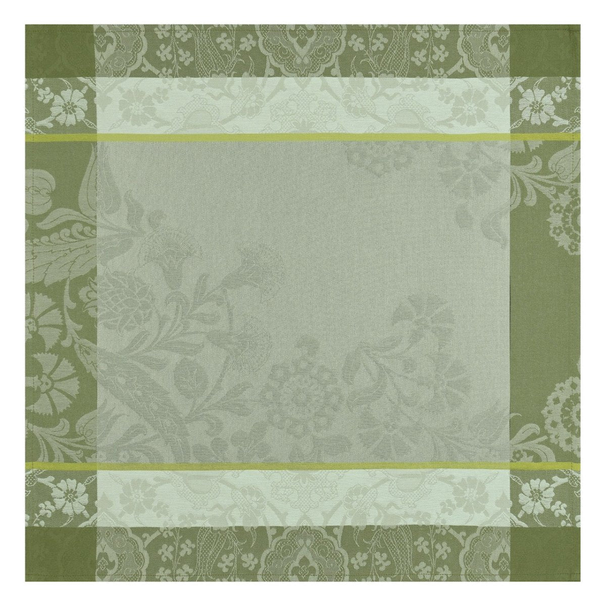 Voyage Iconique Green Napkins By Le Jacquard Francais