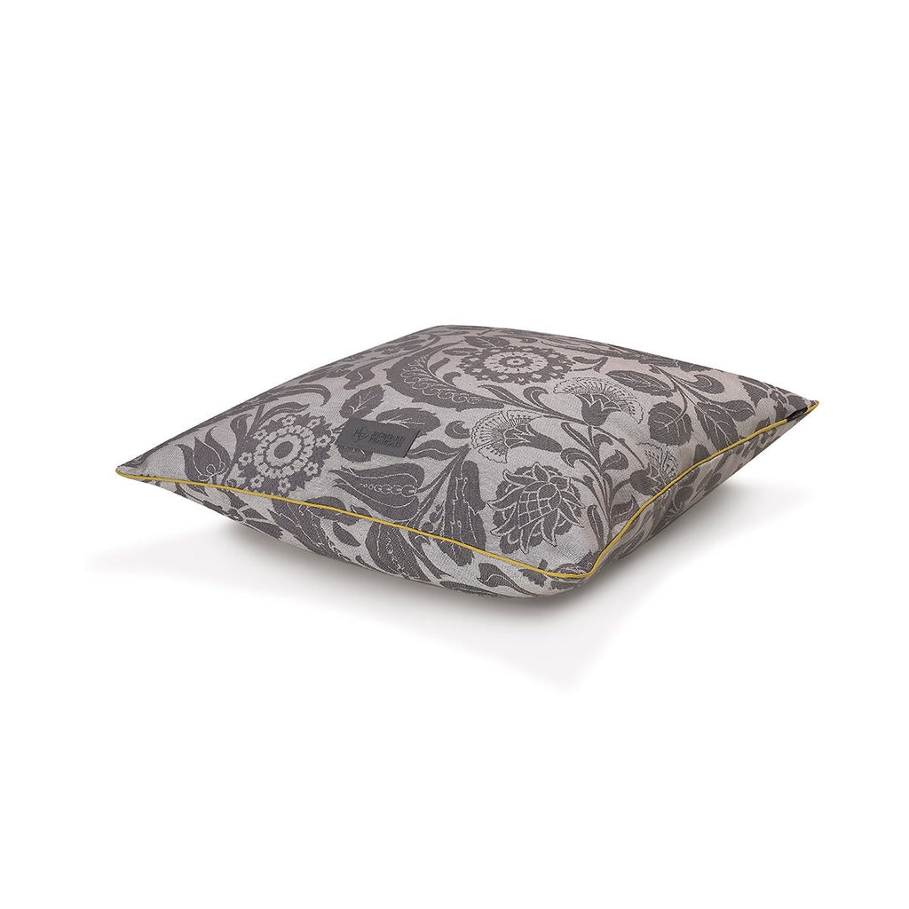 Voyage Iconique Grey Pillow Covers by Le Jacquard Francais