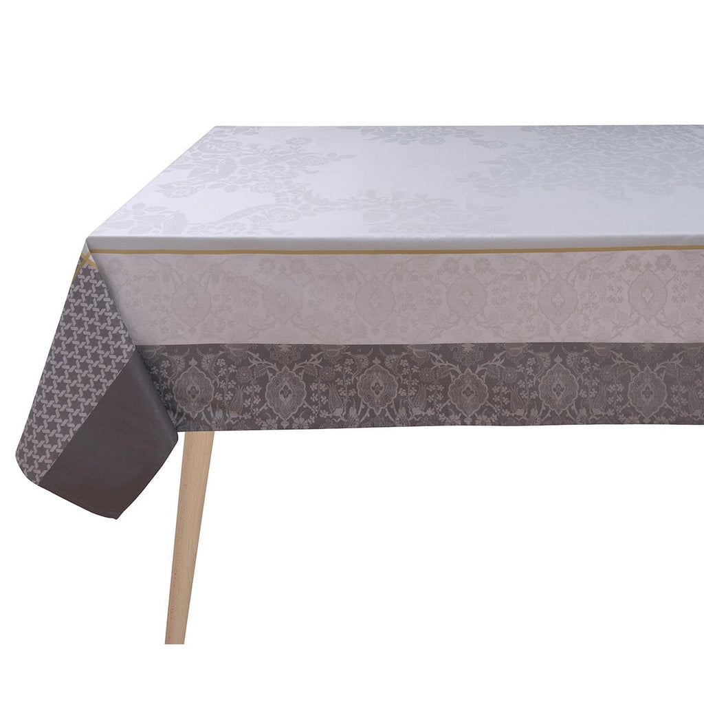 Voyage Iconique Grey Tablecloth By Le Jacquard Francais