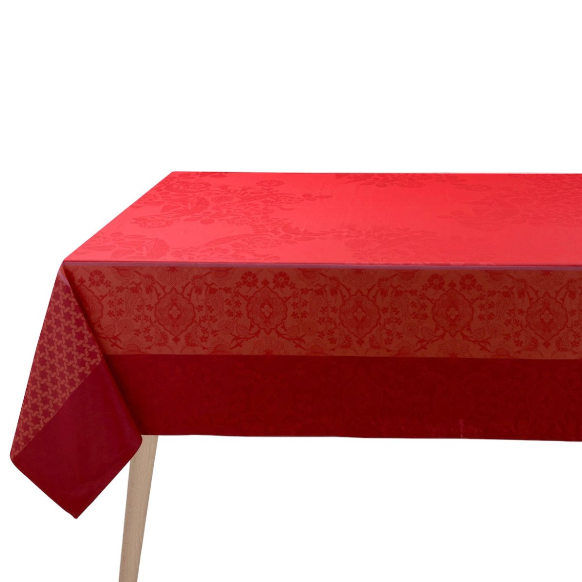Voyage Iconique Red Tablecloth By Le Jacquard Francais