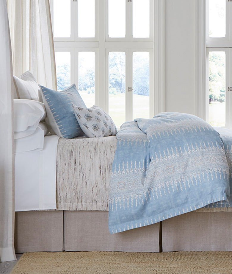 Javanese Stripe Spa Blue Bedding by Legacy Home