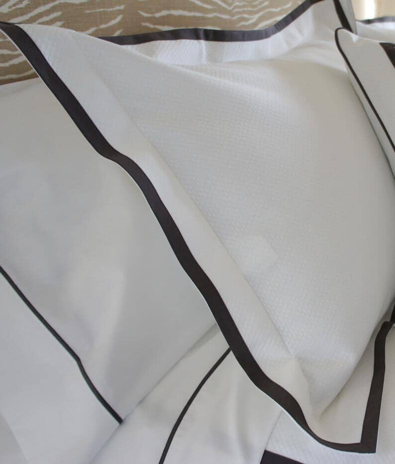 Wellow Brook Bedding Custom Made on Diamond Pique