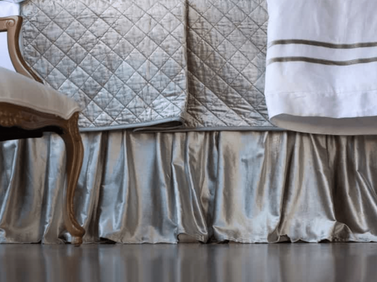 Chloe Ice Silver Velvet Bedding by Lili Alessandra