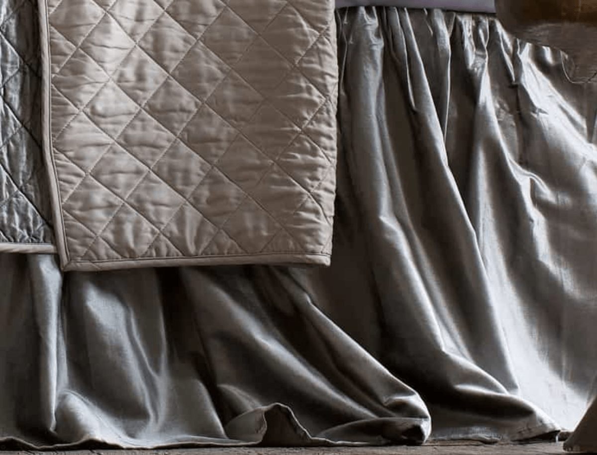 Chloe Silver Velvet Bedding by Lili Alessandra