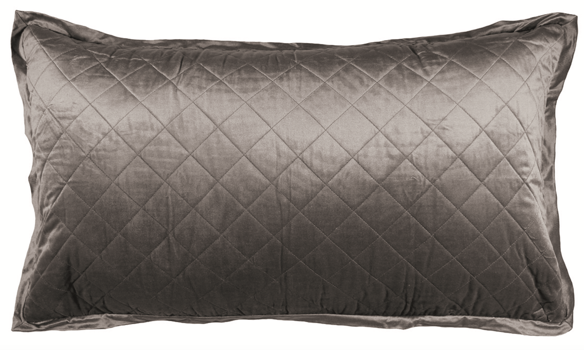 Chloe Silver Velvet Bedding by Lili Alessandra