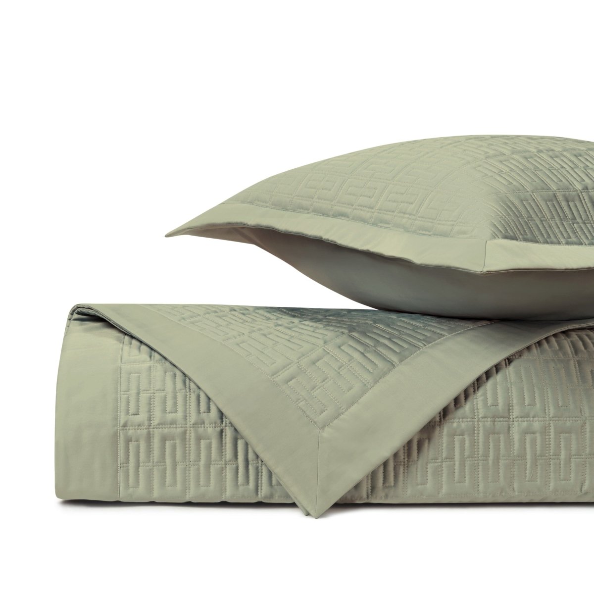 Londres Quilted Crystal Green by Home Treasures