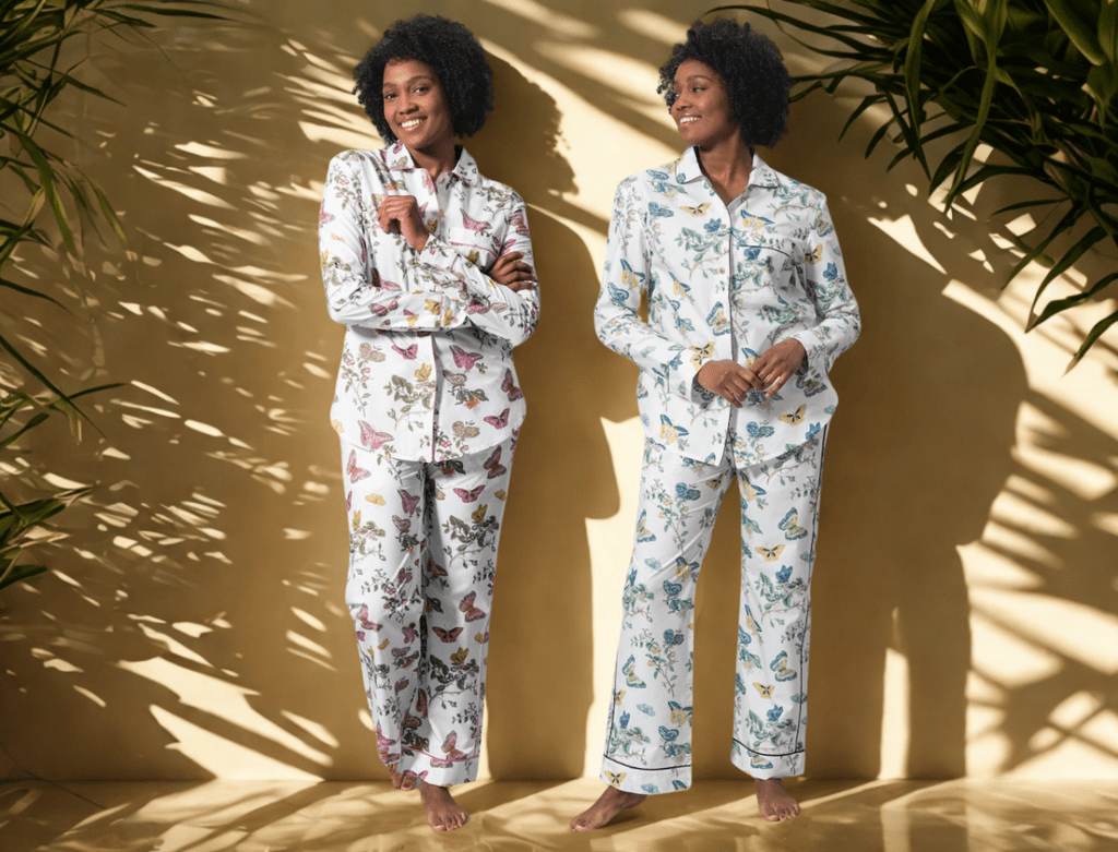 Baudin Butterfly Pajamas by Matouk