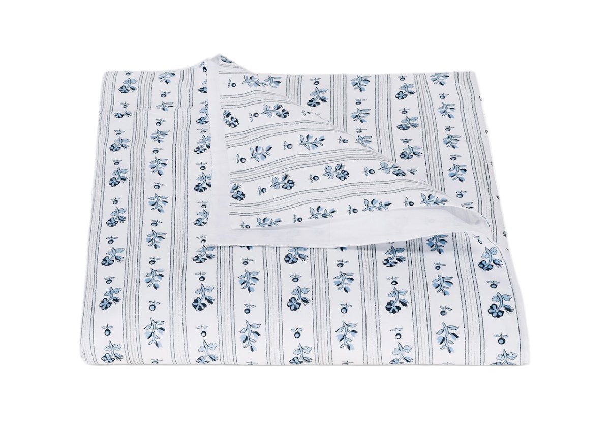 Cabanon Stripe Blue Bedding by Matouk Schumacher