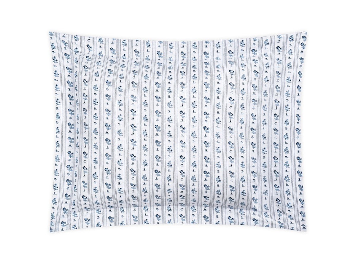 Cabanon Stripe Blue Bedding by Matouk Schumacher