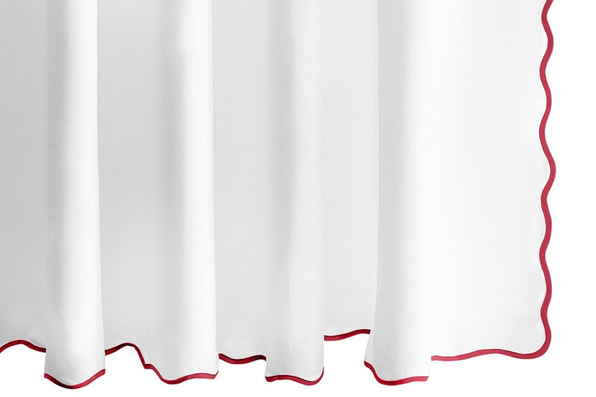 Camilla Pique Scallop Shower Curtain by Matouk