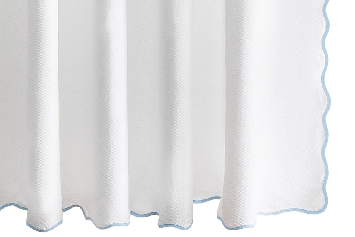 Camilla Pique Scallop Shower Curtain by Matouk
