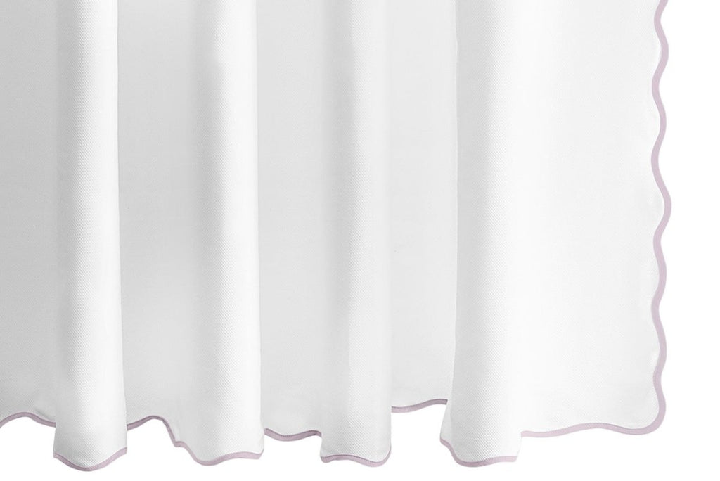 Camilla Pique Scallop Shower Curtain by Matouk