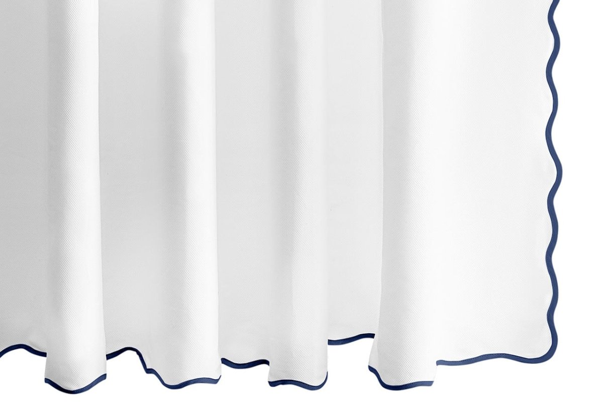 Camilla Pique Scallop Shower Curtain by Matouk