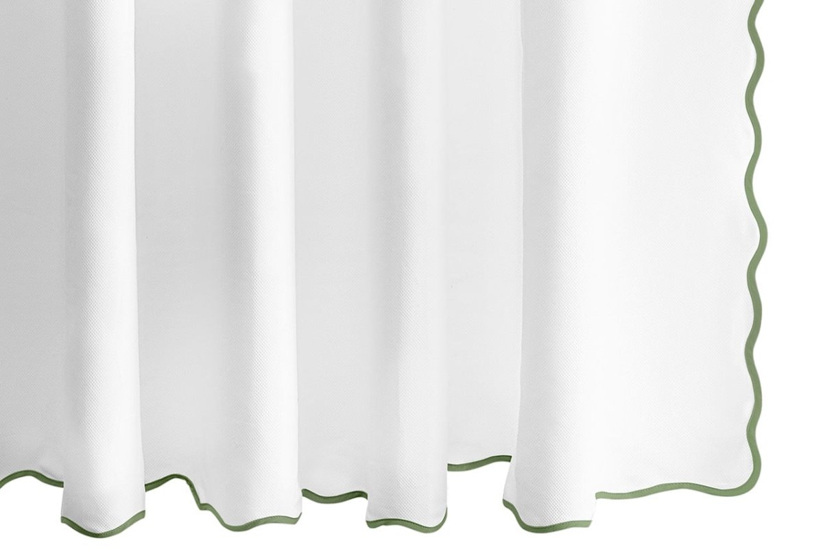 Camilla Pique Scallop Shower Curtain by Matouk