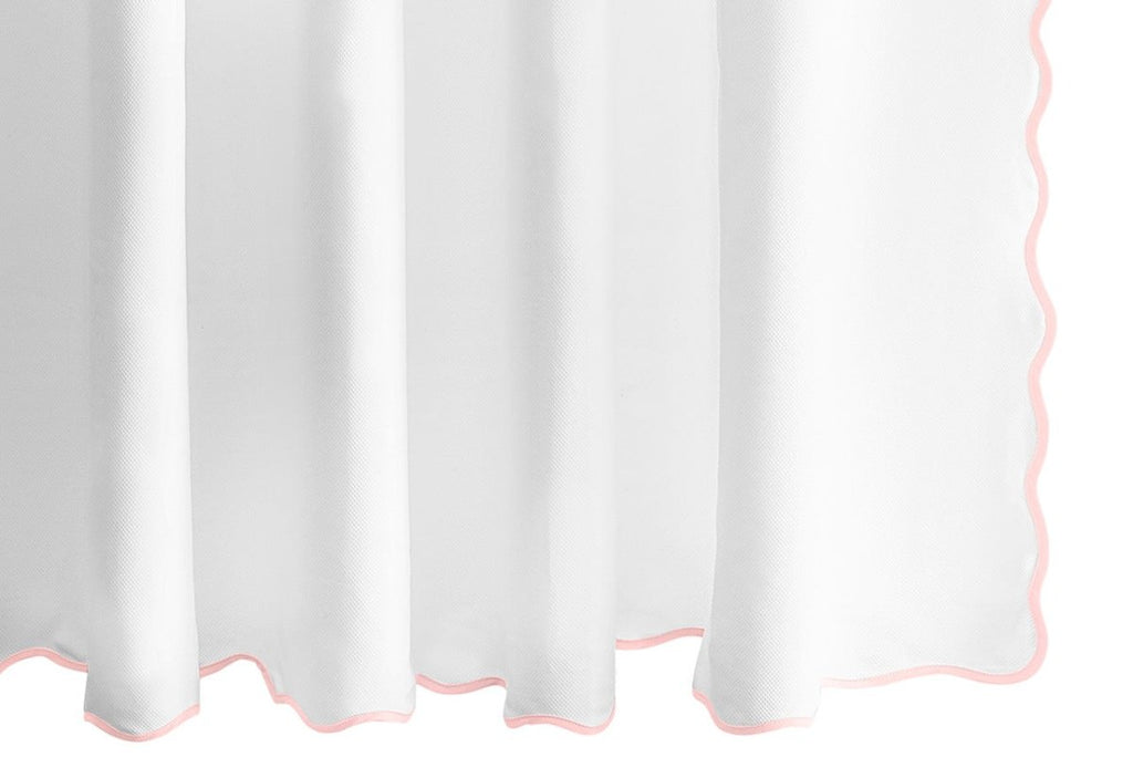 Camilla Pique Scallop Shower Curtain by Matouk