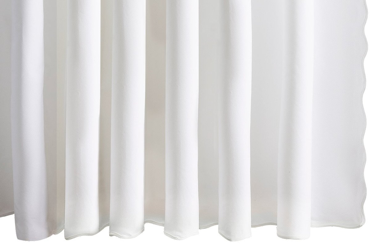 Camilla Pique Scallop Shower Curtain by Matouk