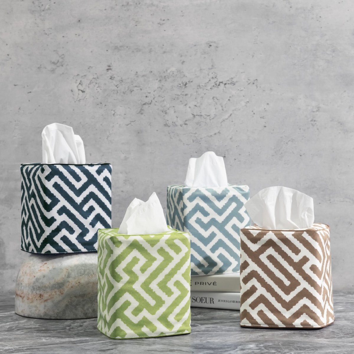 Gabriel Tissue Box Covers by Matouk Schumacher