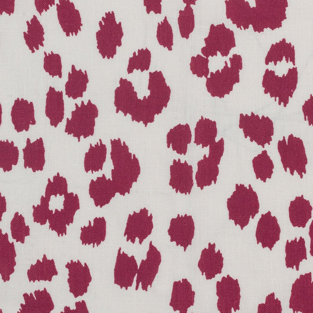Iconic Leopard Crimson Guest Towels by Matouk Schumacher
