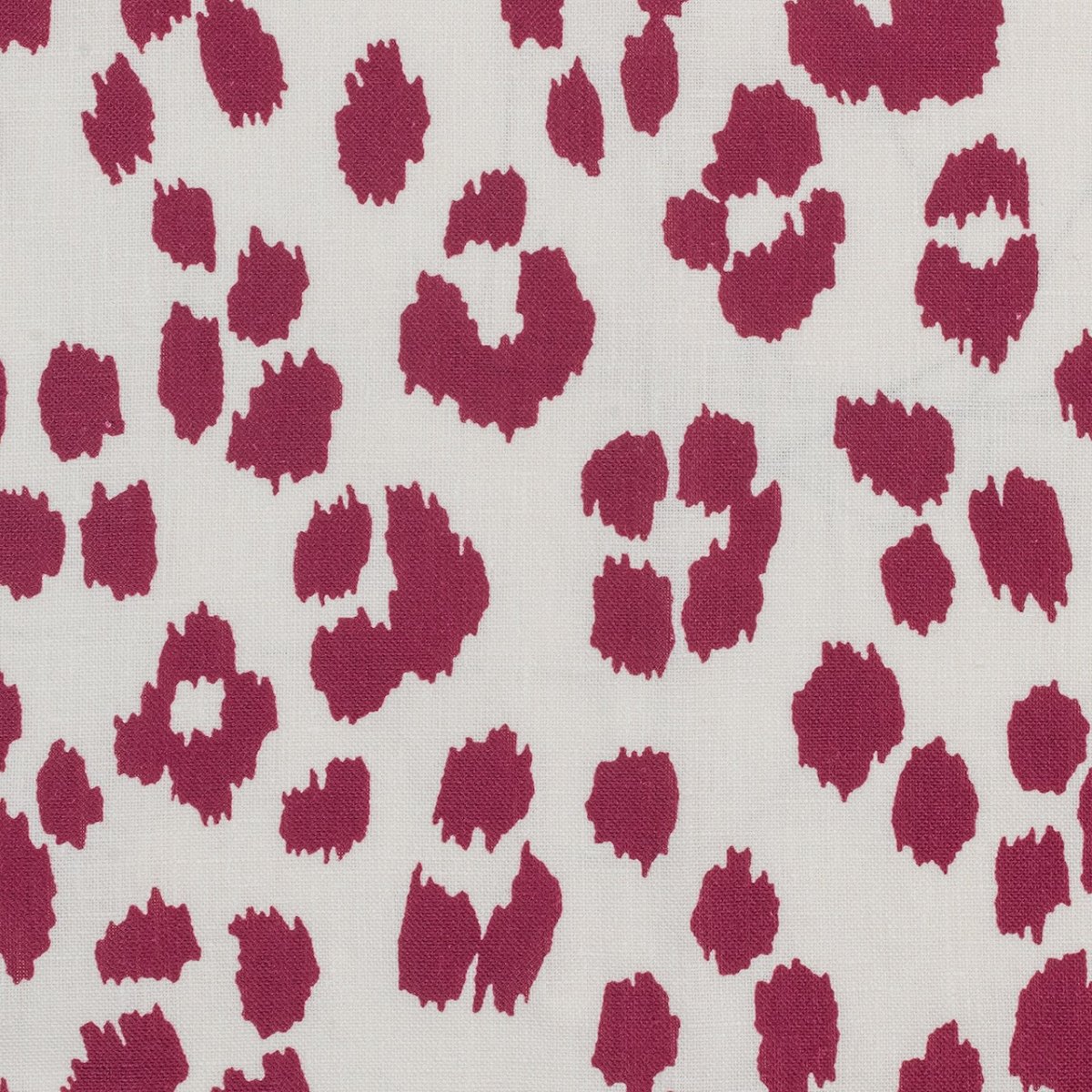 Iconic Leopard Crimson Guest Towels by Matouk Schumacher
