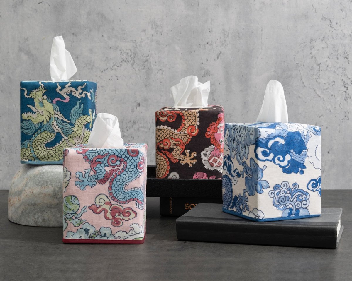 Magic Mountain Tissue Box Covers by Matouk Schumacher