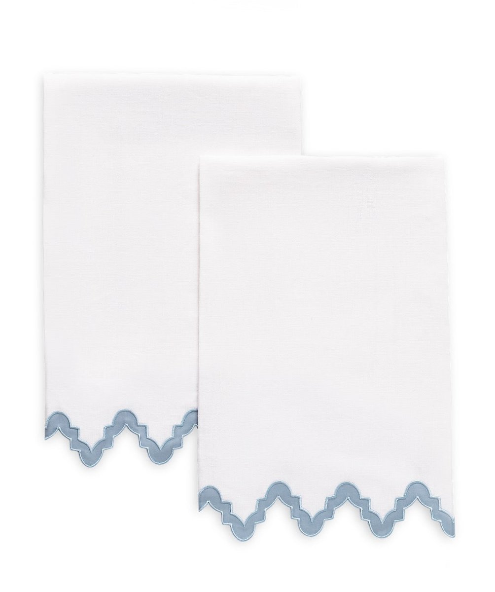 Matouk Aziza Linen Guest Towels - Set of 2