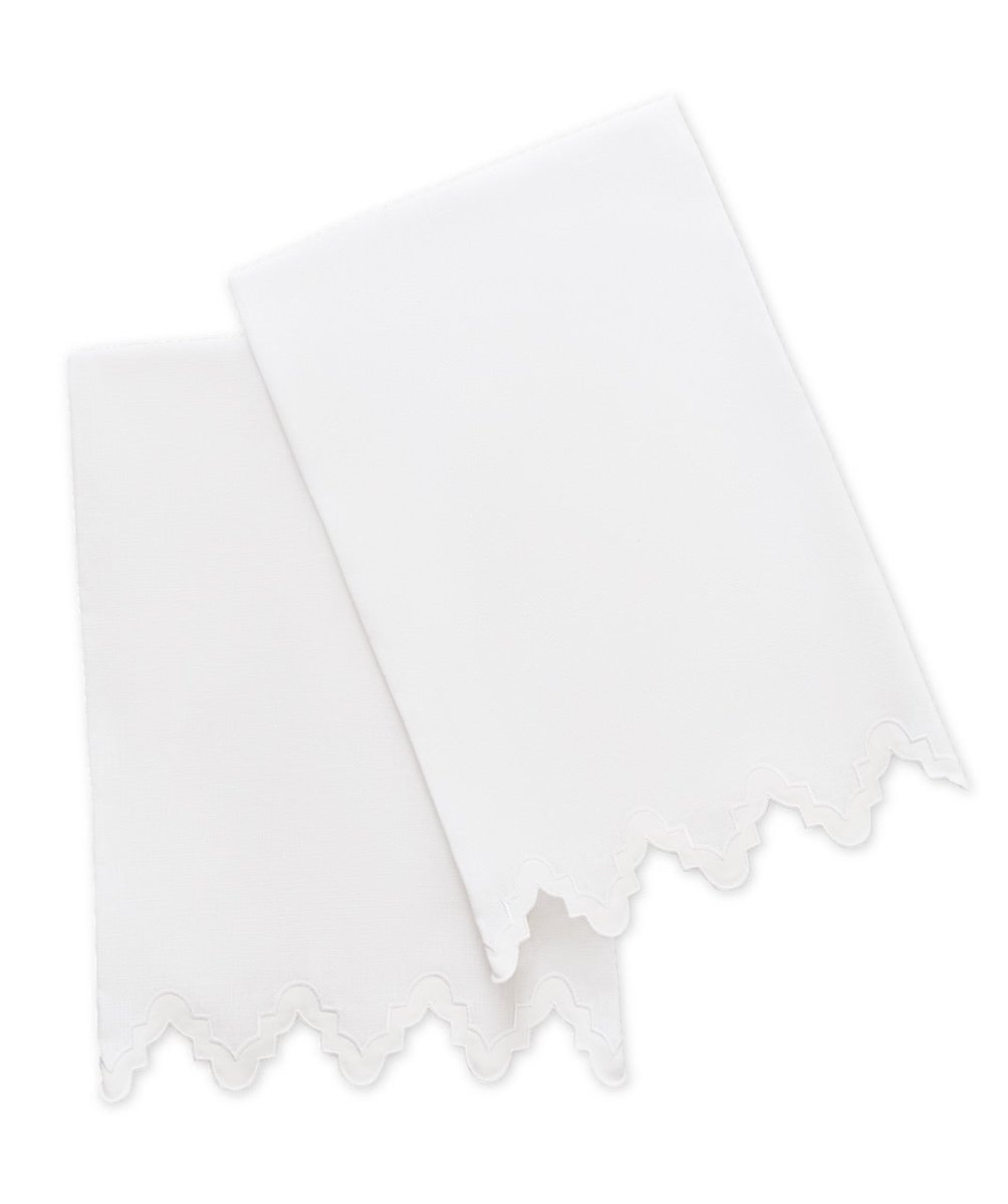 Matouk Aziza Linen Guest Towels - Set of 2