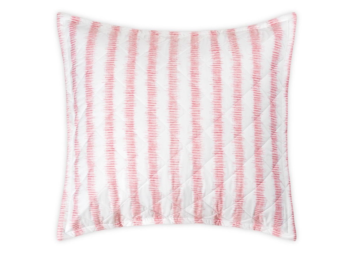 Matouk | Schumacher Attleboro Pink Coral Quilted Euro Square Sham