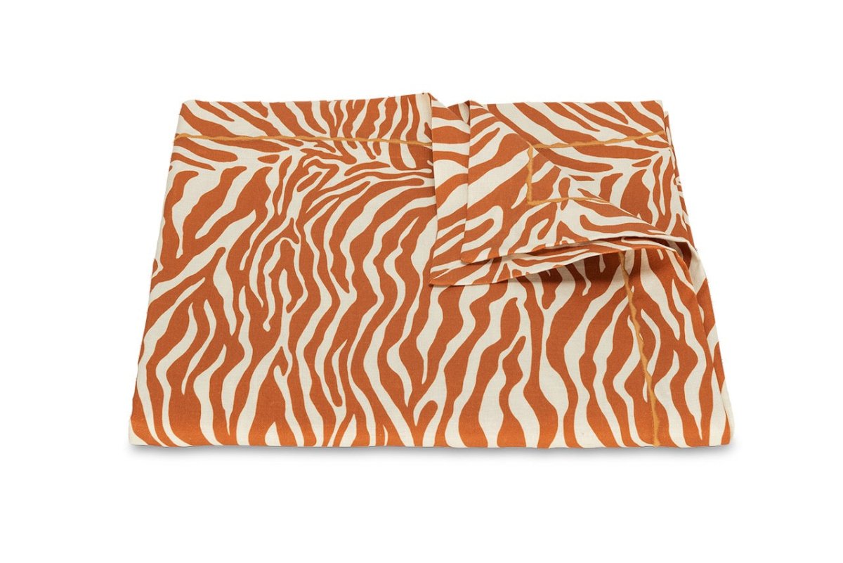 Regine Persimmon Tablecloths | Matouk Schumacher