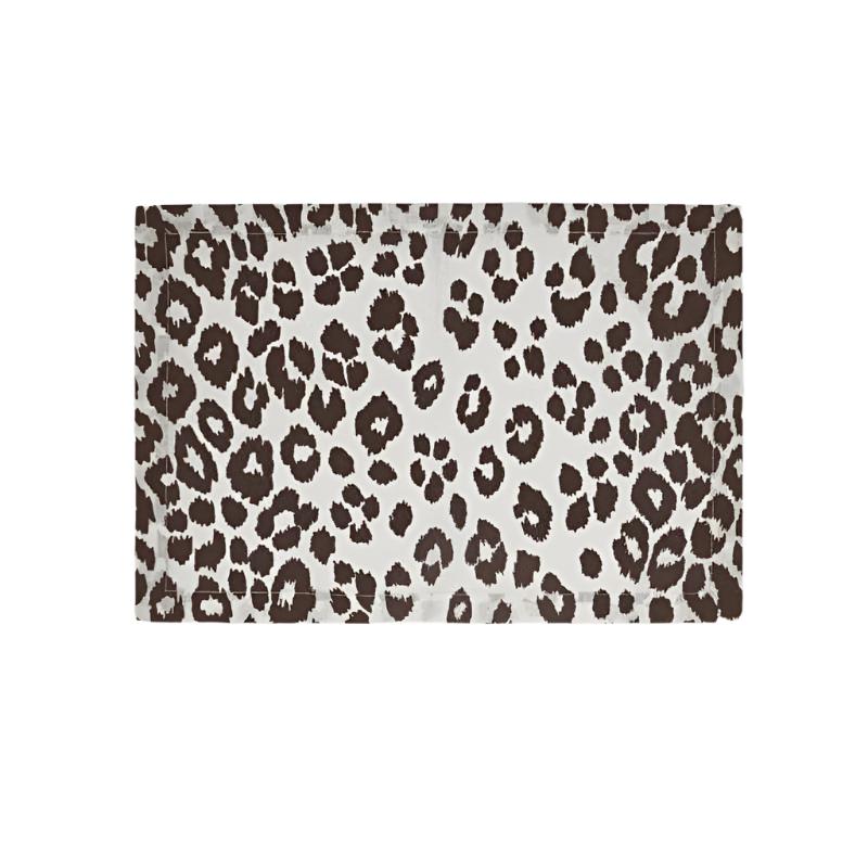 Iconic Leopard Cinder Table Linens by Matouk | Schumacher