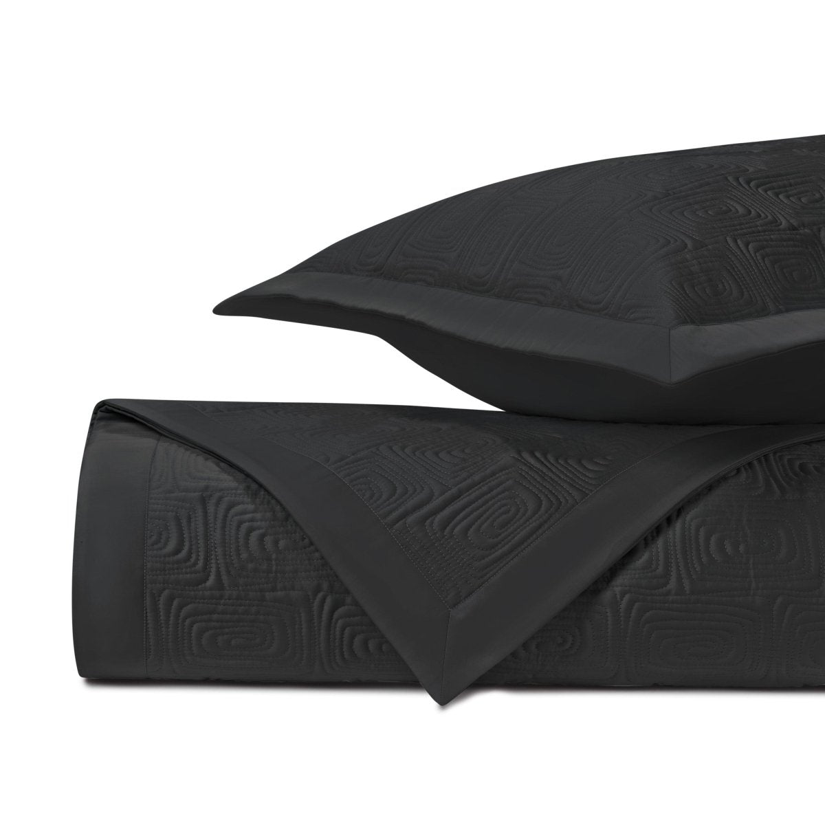 Maze Quilted Black by Home Treasures