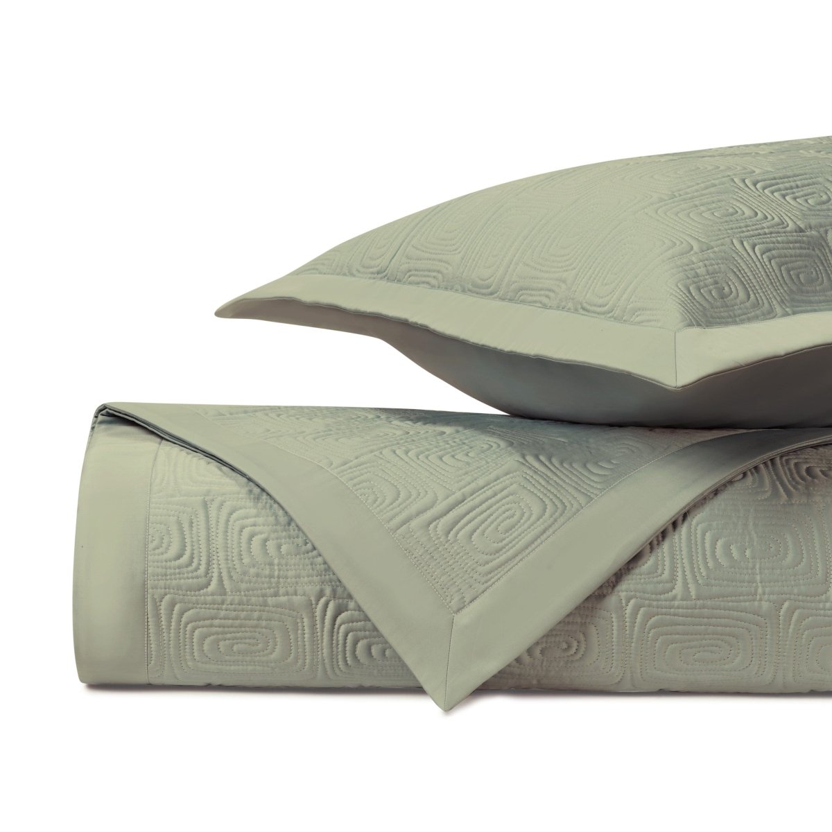 Maze Quilted Crystal Green by Home Treasures