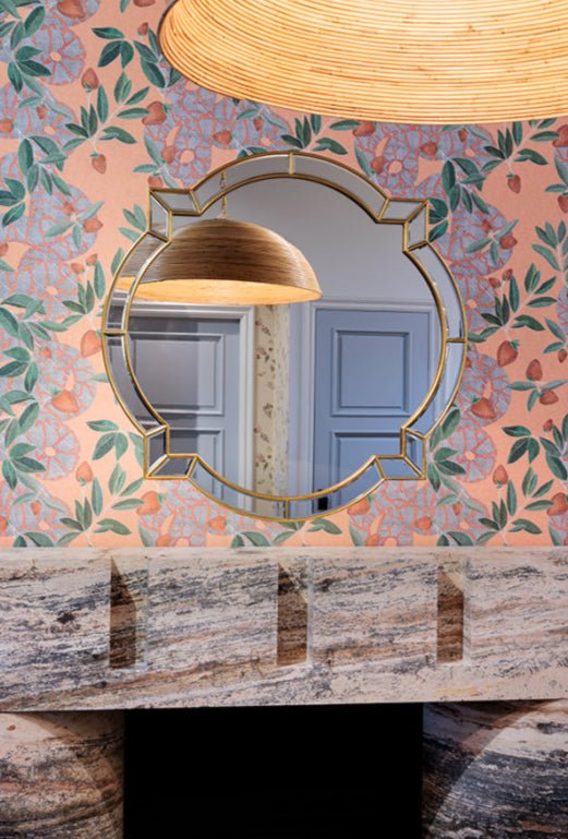 Clover Distressed Silver Leaf Wall Mirror by Bunny Williams