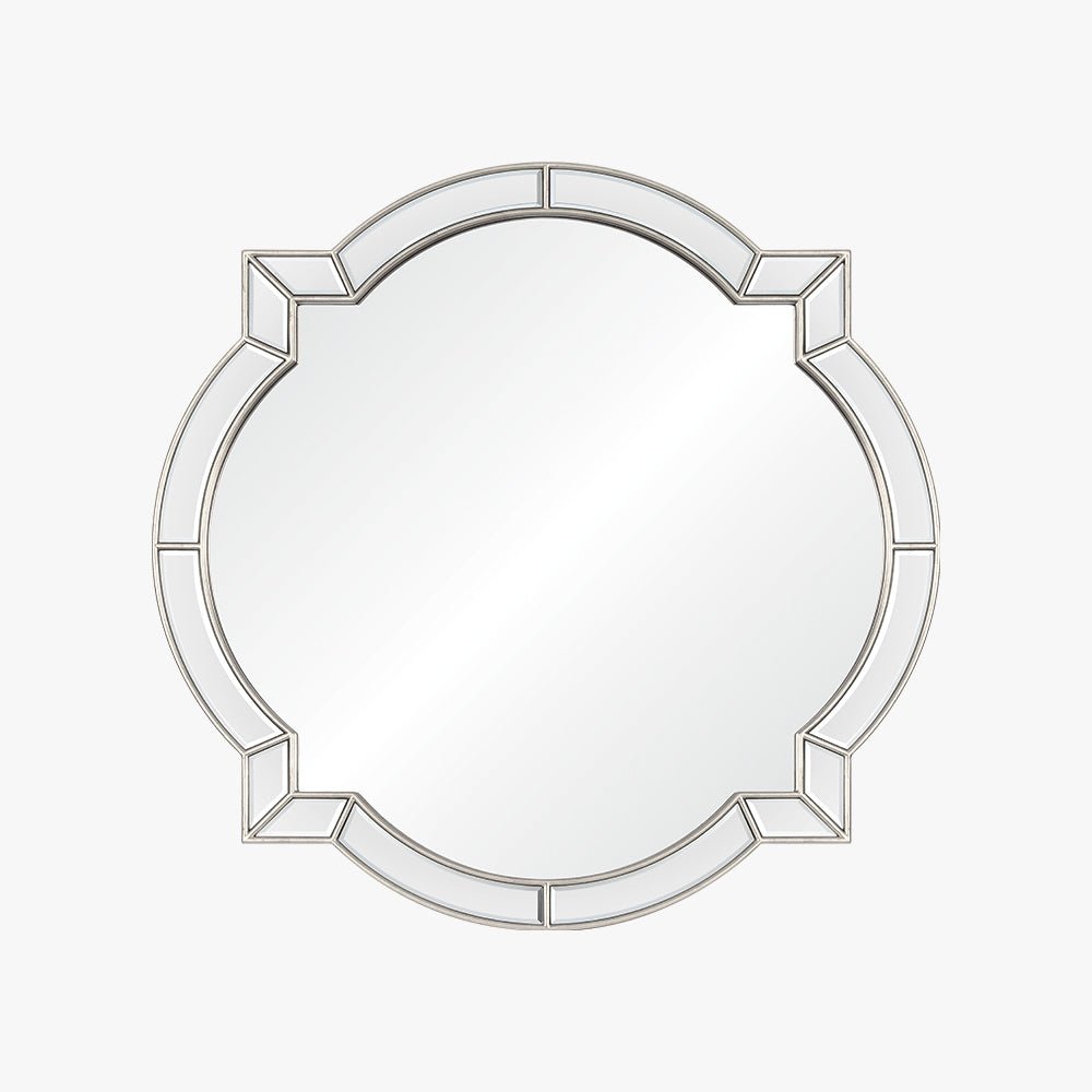 Clover Distressed Silver Leaf Wall Mirror by Bunny Williams