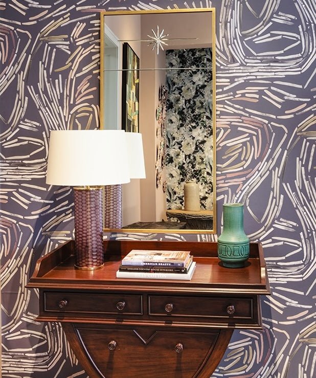 Nantes Burnished Gold Leaf Wall Mirror by Suzanne Kasler