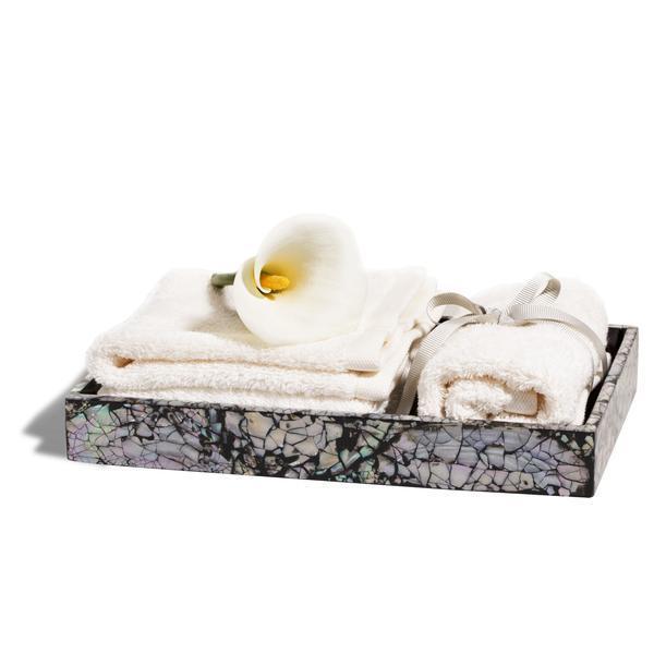 Mother of Pearl Black Bath Tray