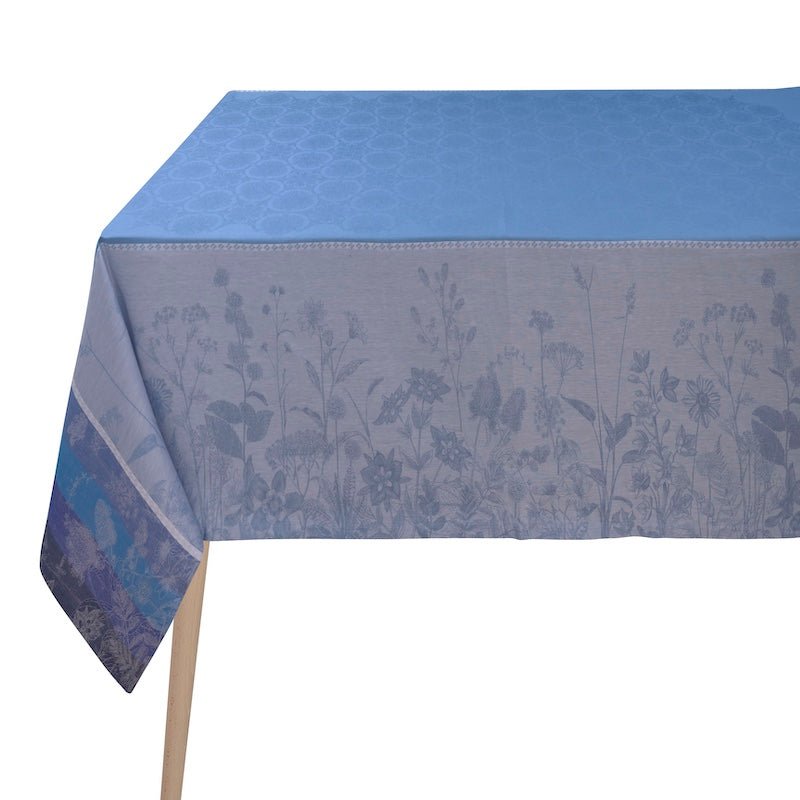 Instant Bucolique Blue Tablecloths by Le Jacquard Français