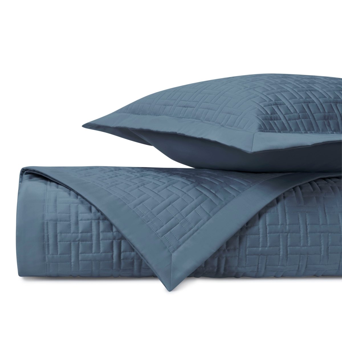 Parquet Quilted Slate Blue by Home Treasures
