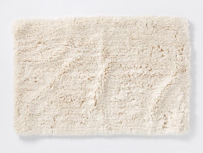Undyed Shag Organic Bath Rug by Coyuchi